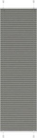 vidaXL Πλισέ περσίδα Ανθρακί 65x200 cm Πλάτος υφάσματος 64,4 cm