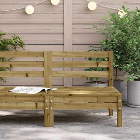 vidaXL Corner Sofa Treated pine wood Natural Impregnated