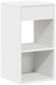 vidaXL Κομοδίνα με συρτάρι 2 τεμάχια Λευκό 35x34x66,5 cm