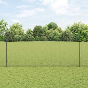 vidaXL Φράχτης με Στήλες. Γκρι 1.4 x 10 m Ατσάλι