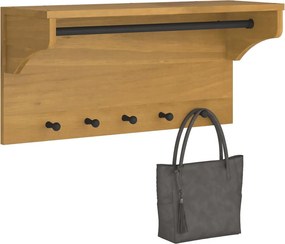 vidaXL Επίτοιχη κρεμάστρα παλτών SANDNES 87x30x42 εκ. Πεύκο μασίφ ξύλο
