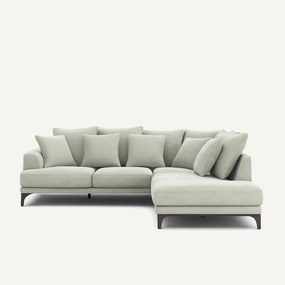 Γωνιακός καναπές από βελούδο stonewashed, ARMENTO