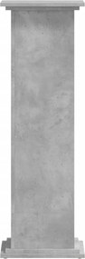 vidaXL Βάσεις Φυτών Γκρι Σκυρ. 33x33x100 εκ. Επεξεργασμένο Ξύλο
