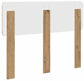 vidaXL Κεφαλάρι με κεφαλάρι Artisan Oak 135 cm Επεξεργασμένο ξύλο