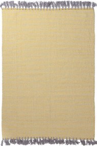 Χαλί Urban Cotton Kilim Houndstooth Yellow Royal Carpet 70X140cm