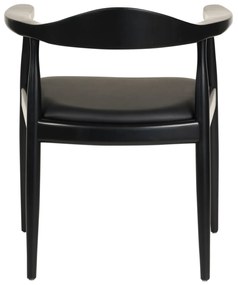 ΠΟΛΥΘΡΟΝΑ ΤΡΑΠΕΖΑΡΙΑΣ ADOR HM9948.02 RUBBERWOOD ΚΑΙ PU-ΜΑΥΡΟ 62x54x76,5Υεκ