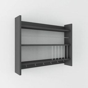 Ράφι Κουζίνας Ανθρακί KOLIN 85x15x65