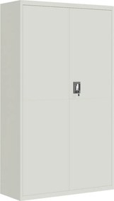 vidaXL Αρχειοθήκη Ανοιχτό Γκρι 105 x 40 x 180 εκ. Ατσάλινη