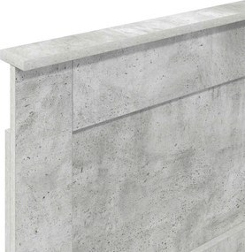 vidaXL Κεφαλάρι με κεφαλάρι Σκυρόδεμα Γκρι 90 cm Επεξεργασμένο ξύλο