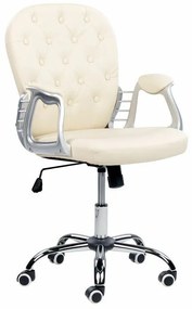 Καρέκλα γραφείου Berwyn 329, Beige, 98x60x60cm, 12 kg, Με μπράτσα, Με ρόδες, Μηχανισμός καρέκλας: Κλίση | Epipla1.gr