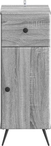 vidaXL Ντουλάπι Αποθήκευσης Μπάνιου BREDA Γκρι Sonoma 30 x 31 x 80 εκ.