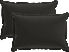 vidaXL Κάλυμμα Μαξιλαριού 2 τμχ. HOUTEN Μαύρο 50 x 75 cm Πολυεστέρας