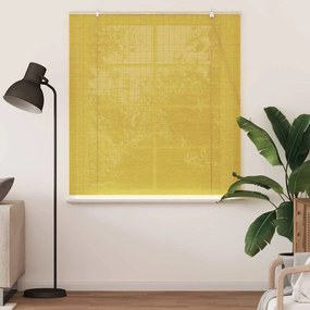 vidaXL Ρόλερ Κίτρινο 150 x 160 cm Μπαμπού