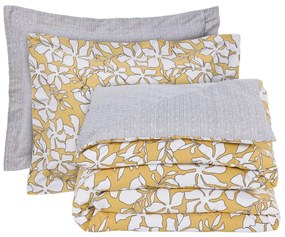 DAS HOME ΣΕΤ ΣΕΝΤΟΝΙΑ ΜΟΝΑ ΜΕ ΛΑΣΤΙΧΟ CASUAL 5432 OCHRE, WHITE