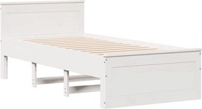 vidaXL Σκελετός Κρεβατιού Χωρ. Στρώμα +Κεφαλάρι 90x190 εκ Μασίφ Πεύκο