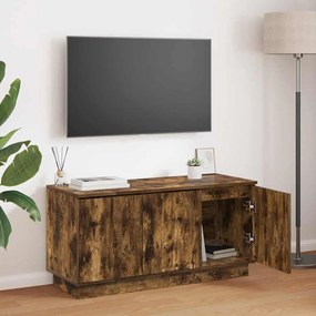 vidaXL Ντουλάπι TV Καπνιστό Δρύς 100 x 38 x 49 εκ. Επεξεργασμένο ξύλο