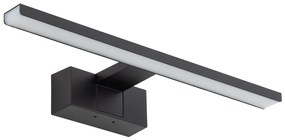 Φωτιστικό Μπάνιου Επιτοίχιο Cezanne S 10676 40x5.1cm 8W 4000K 600lm Led Black Nowodvorski