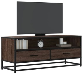 vidaXL Ντουλάπι τηλεόρασης καφέ δρυς 100x34,5x40 cm