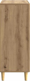 vidaXL Πλαϊνό γραφείο Artisan Δρυς 66 x 34,5 x 90 εκ
