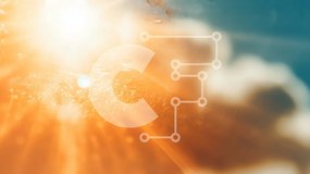 Intra Συλλεκτικό Ξύλινο Παζλ Plywood 4mm - Λαμπερός ήλιος και σύννεφα σε έναν καθαρό μπλε ουρανό Σε Ξύλινο Κουτί - Διαστάσεις Puzzle: 10x10 cm – 25 κομμάτια