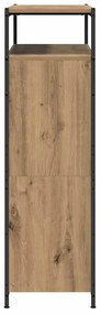 vidaXL Ντουλάπα Παπουτσιών με πόρτα artisan δρυς 100 x 34 x 112 εκ
