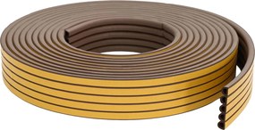 vidaXL Αυτοκόλλητη σφραγίδα παραθύρου Καφέ 9 x 8 mm 25 m EPDM αφρός
