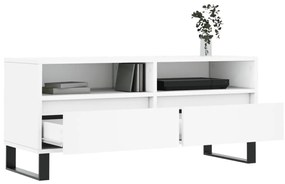 vidaXL Έπιπλο Τηλεόρασης Λευκό 100x34,5x44,5 εκ. Επεξεργασμένο Ξύλο