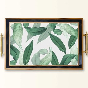 Δίσκος Σερβιρίσματος Γυάλινος 244KNG1102 50x29x3,5cm Multi Aberto Design Γυαλί