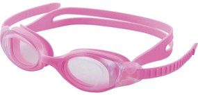 Γυαλιά Πισίνας Σιλικόνης Ροζ Με Διαυγείς Φακούς