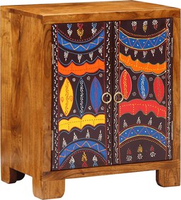 vidaXL Sideboard Πολύχρωμο 50x35x60 μασίφ ξύλο ακακίας