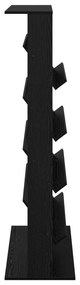 vidaXL Ράφι Περιοδικών Μαύρη Οξυά 70 x 41 x 156 εκ. Επεξεργασμένο ξύλο