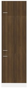vidaXL Ντουλάπι Ψυγείου Lyon Καφέ Δρυς 60x57x207 εκ. Επεξεργ. Ξύλο