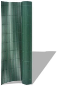 vidaXL Περίφραξη Κήπου Διπλής Όψης Πράσινη 90 x 500 εκ. από PVC