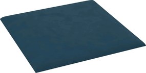 vidaXL Κεφαλάρι Τοίχου 12 pcs Μπλε Βελούδο