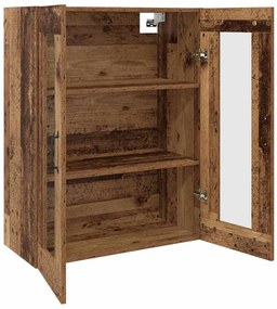 vidaXL Ντουλάπια Τοίχου 2 pcs Παλαιό ξύλο 69.5 x 34 x 90 εκ.