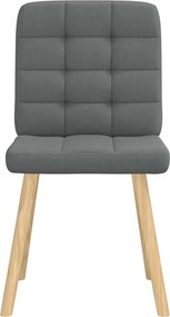 vidaXL Καρέκλες Τραπεζαρίας 6 τεμ Σκ. Γκρι Υφασμάτινες