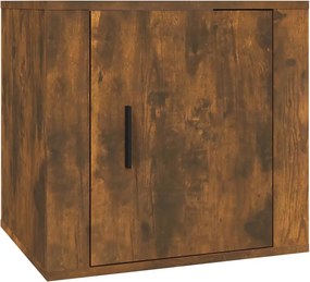 vidaXL Κομοδίνα 2 τεμ. Καπνιστή Δρυς 50x39x47 εκ.
