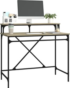 vidaXL Γραφείο Sonoma Δρυς 100x50x90 εκ. από Επεξεργασμένο Ξύλο