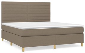 ΚΡΕΒΑΤΙ BOXSPRING ΜΕ ΣΤΡΩΜΑ TAUPE 160X200 ΕΚ. ΥΦΑΣΜΑΤΙΝΟ 3142429