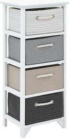 vidaXL Συρταριέρα με 4 Συρτάρια Ξύλινη