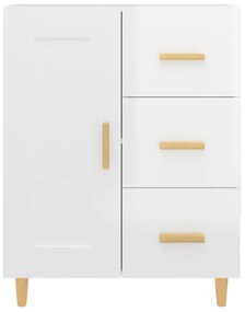 vidaXL Ντουλάπι Γυαλιστερό Λευκό 69,5x34x90 εκ. Επεξεργασμένο Ξύλο