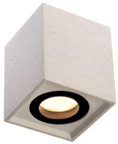 Σποτ Φωτιστικό Οροφής από Τσιμέντο GU10 MONTE 8,5X8,5XH10CM ACA-MK131S10W-Λευκό MK131S10W