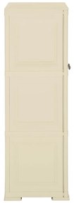 vidaXL Πλαστικό Ντουλάπι Angora Λευκό 79 x 43 x 125εκ. με Σχέδιο Ξύλου