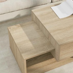 vidaXL Τραπεζάκι σαλονιού Δρύς Sonoma 105 x 50 x 32,5 εκ
