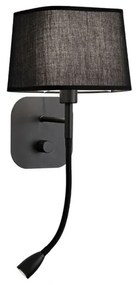 Φωτιστικό Τοίχου Μαύρο Hendrix - 4174601 - 21W - 50W - 4174601