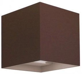 Απλίκα Φωτιστικό Τοίχου Led Marbella Squared H10 Φ10 Bot Lighting MARBELLA10CQK Καφέ