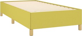 vidaXL Πλαίσιο Κρεβατιού χωρίς Στρώμα Πράσινο 90x200 εκ. Υφασμάτινο