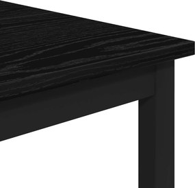 vidaXL Μπαρ σκαμπό Μαύρη Δρυς 40 x 32 x 64 εκ Επεξεργασμένο Ξύλο