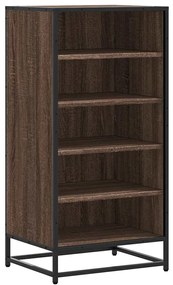 vidaXL Ράφι παπουτσιών καφέ δρυς 48x38x97,5 cm Κατασκευασμένο ξύλο