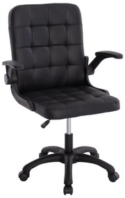 ΚΑΡΕΚΛΑ ΓΡΑΦΕΙΟΥ PORTIMA HM1197.01 ΜΑΥΡΟ PVC-NYLON ΣΚΕΛΕΤΟΣ &amp; ΒΑΣΗ 69x57x97Υεκ.